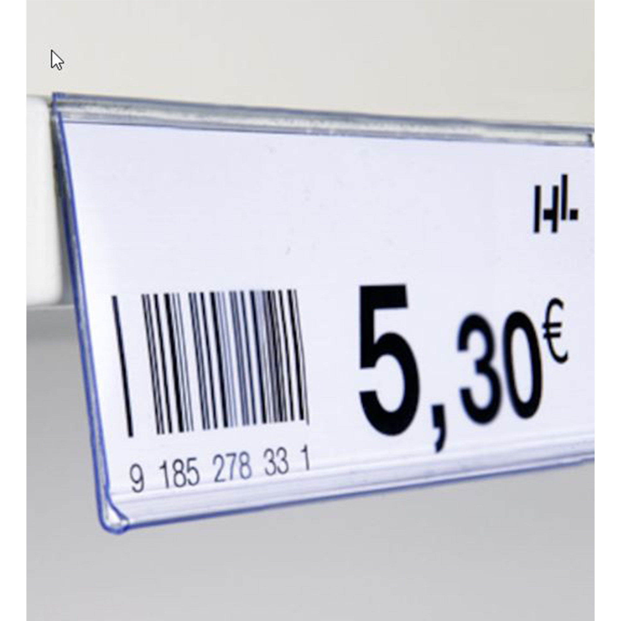 Kartenschiene für Regale, für 26 mm hohe Etiketten