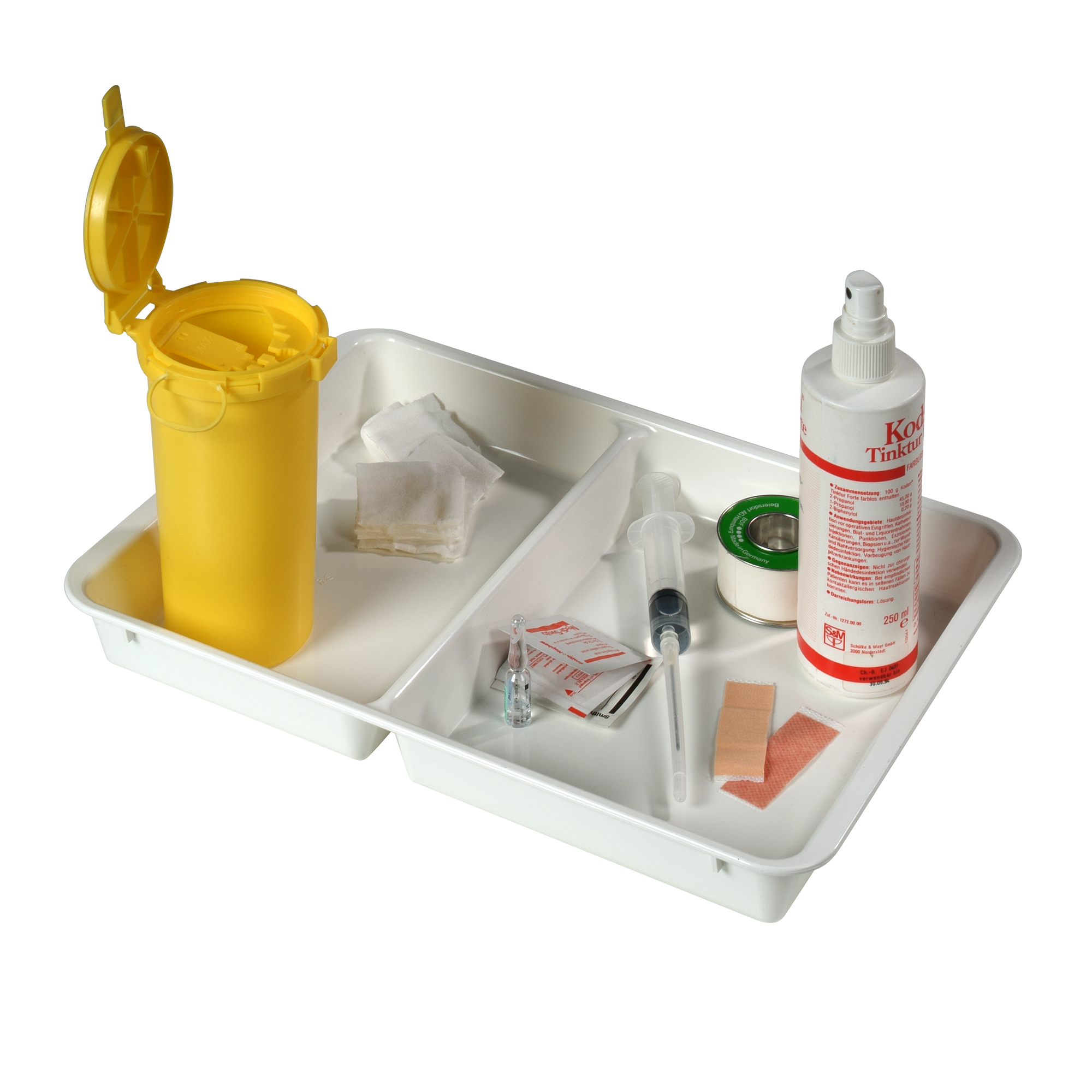 Vassoio per siringhe, E-Tray per adattatore E-Safe 0.5 litri