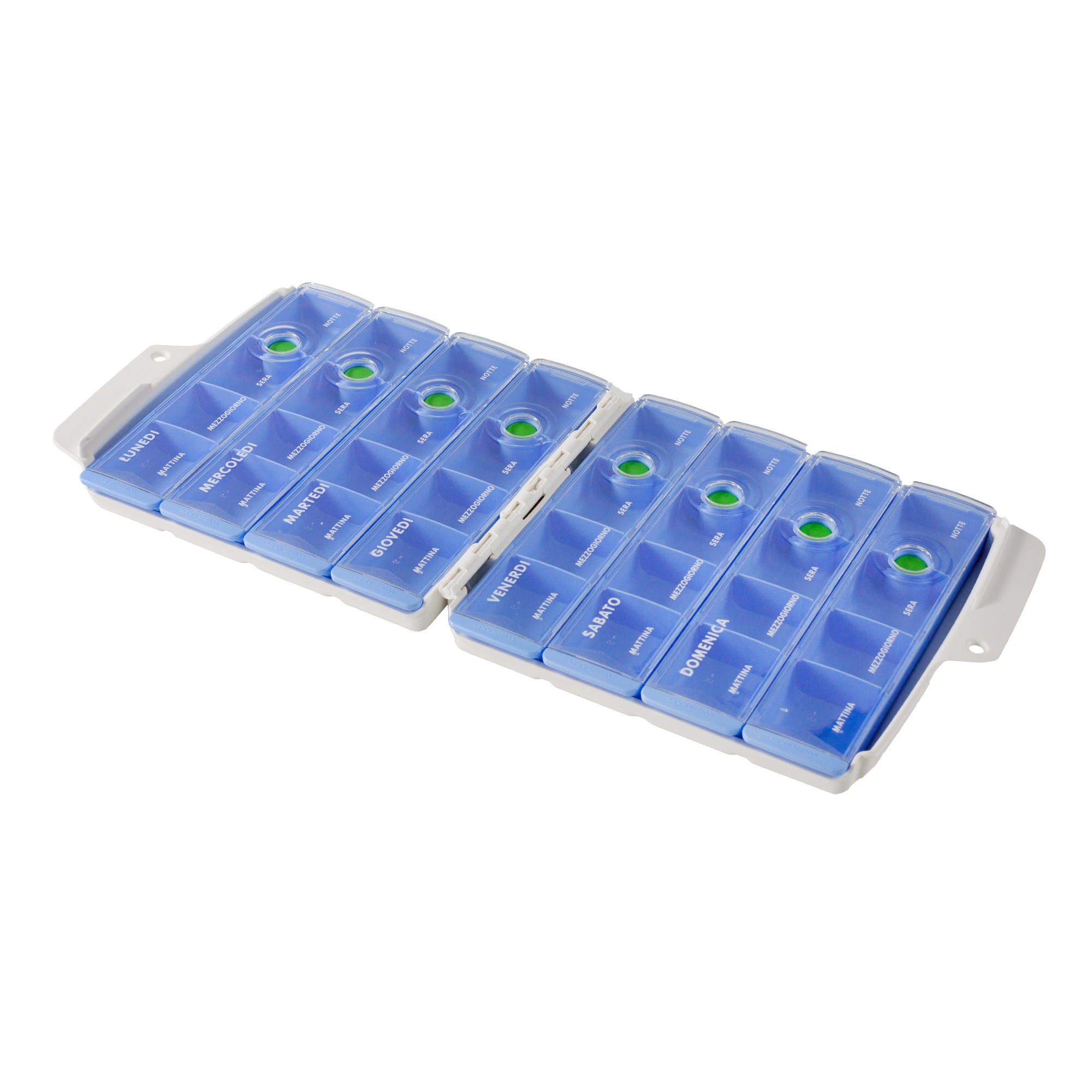 WiBox pro, Wochenset mit Wochentagen und Abgabeperioden - Text in Italienisch