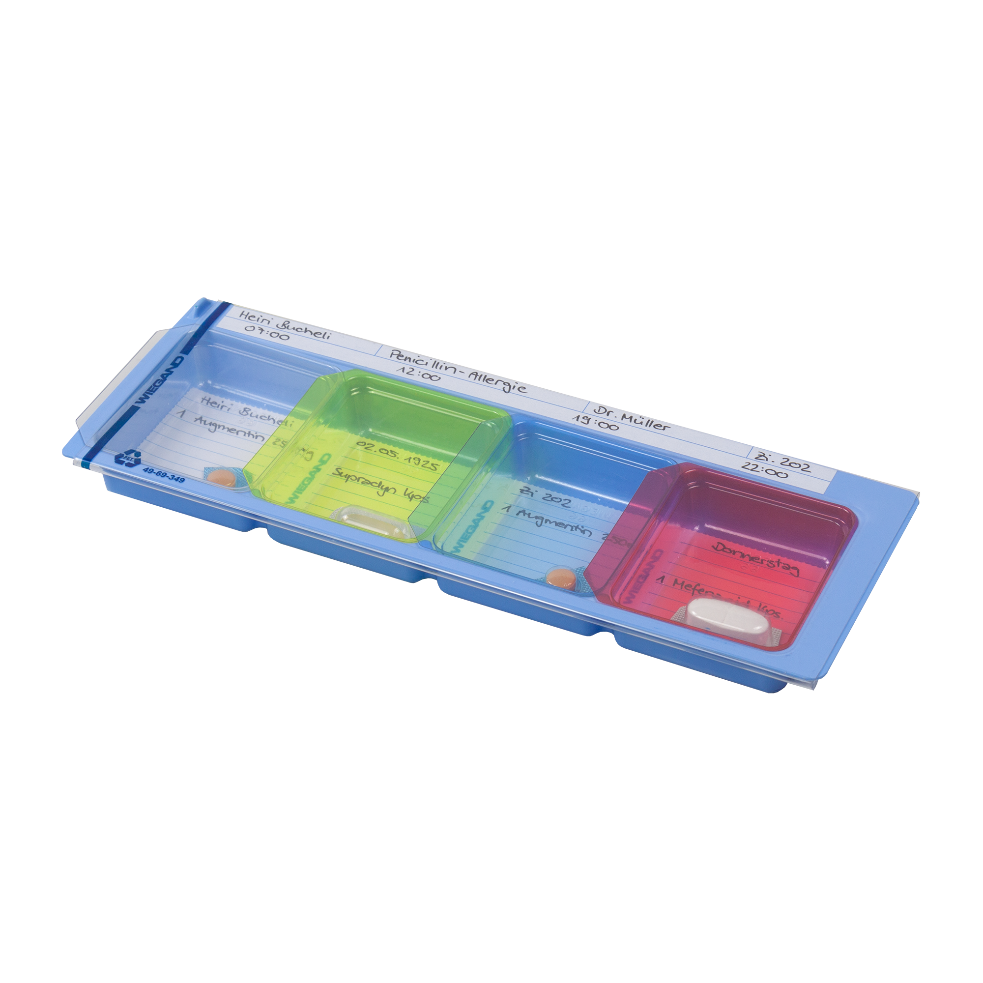 Etikette für Medikation zu MediDispenser 61/69