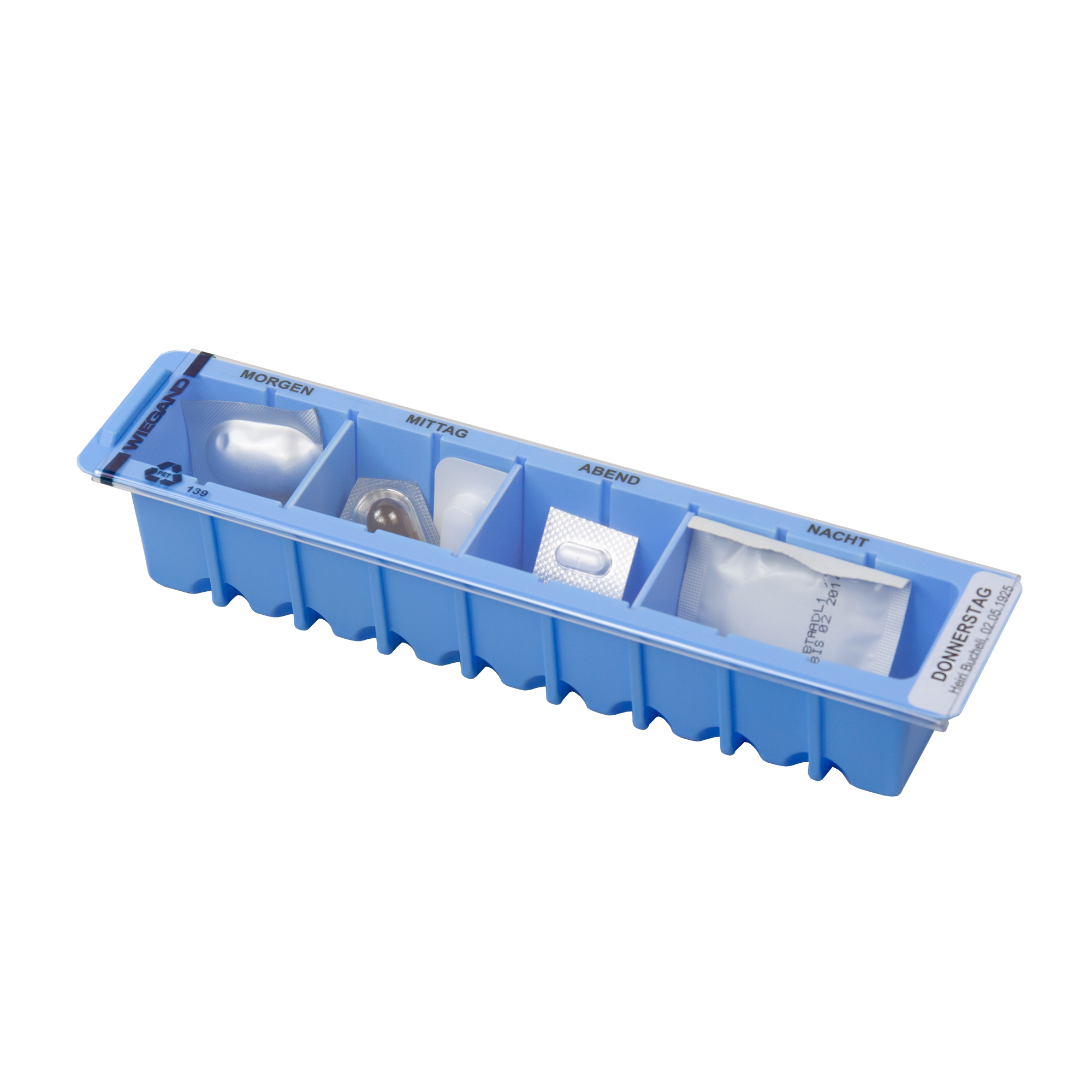 Etiketten mit Abgabeperioden, Deutsch