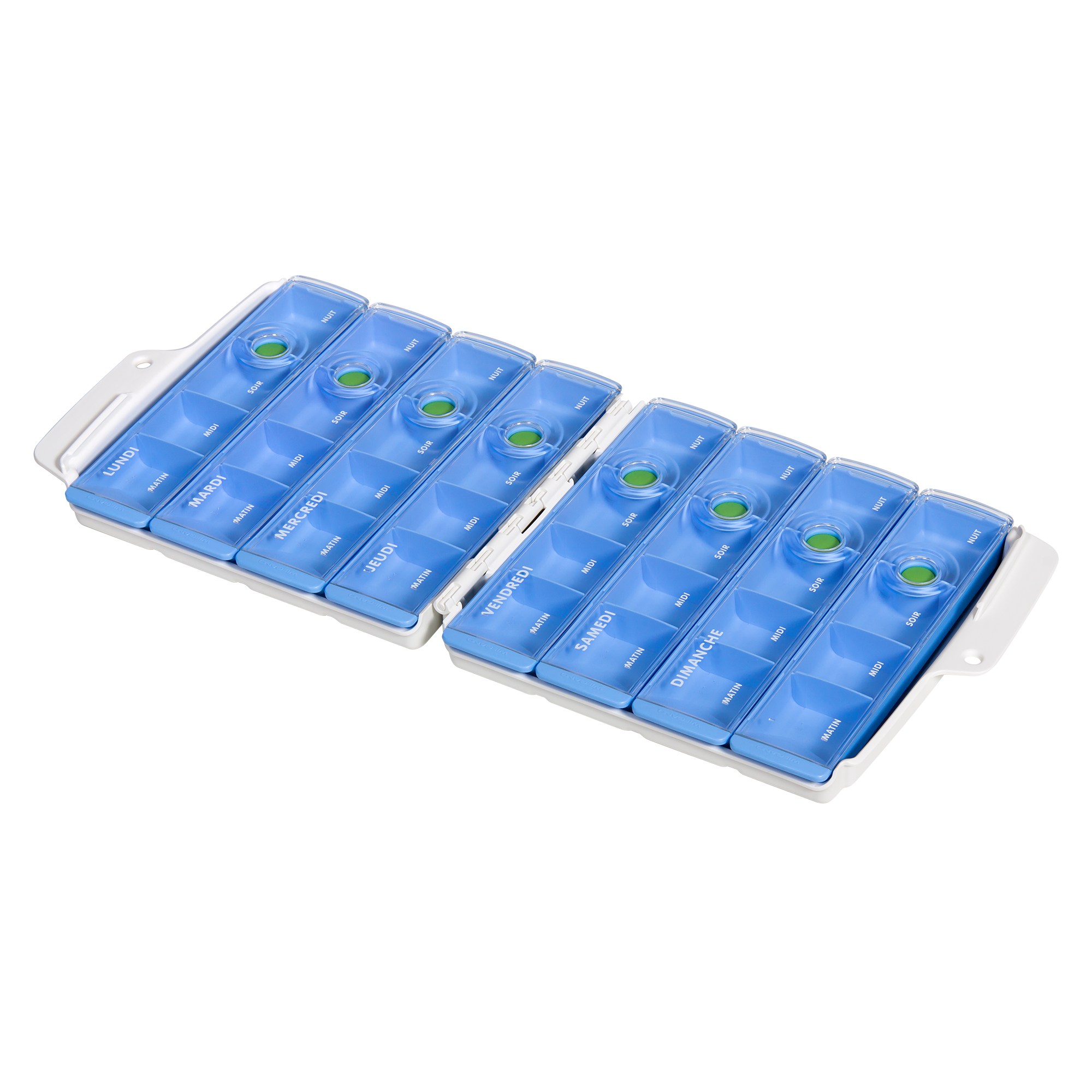 WiBox pro, Wochenset mit Wochentagen und Abgabeperioden - Text in Französisch