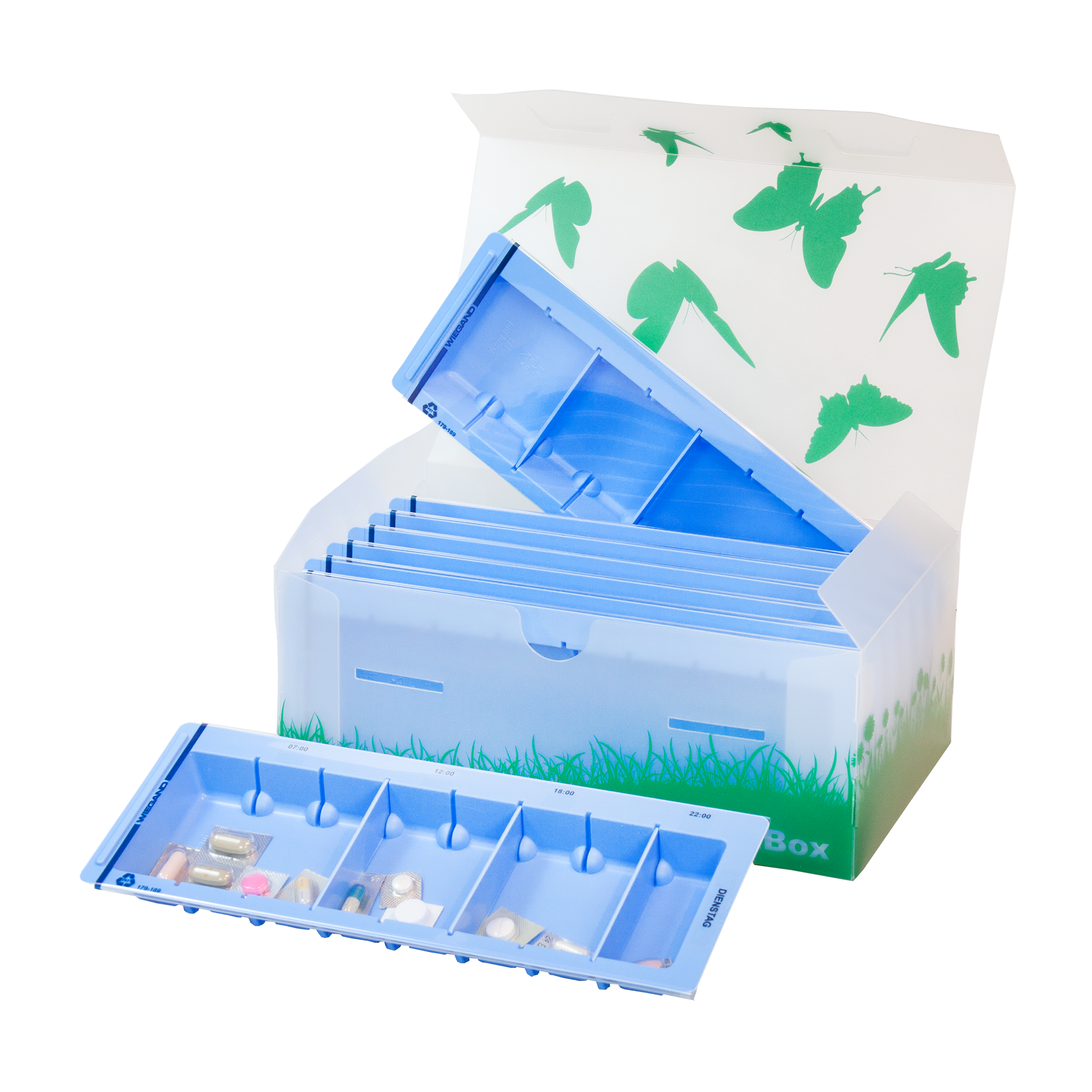 WeekBox für Dispenser 171, grünes Design