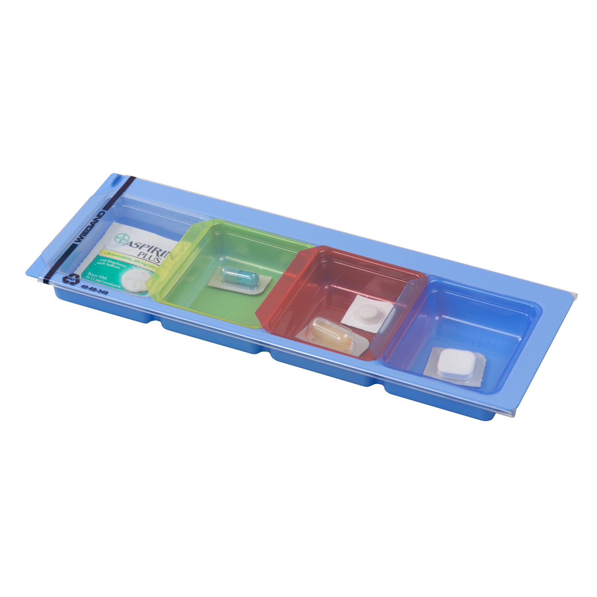 Einweg Einlageschalen, 0.4 mm, transparent-weiss