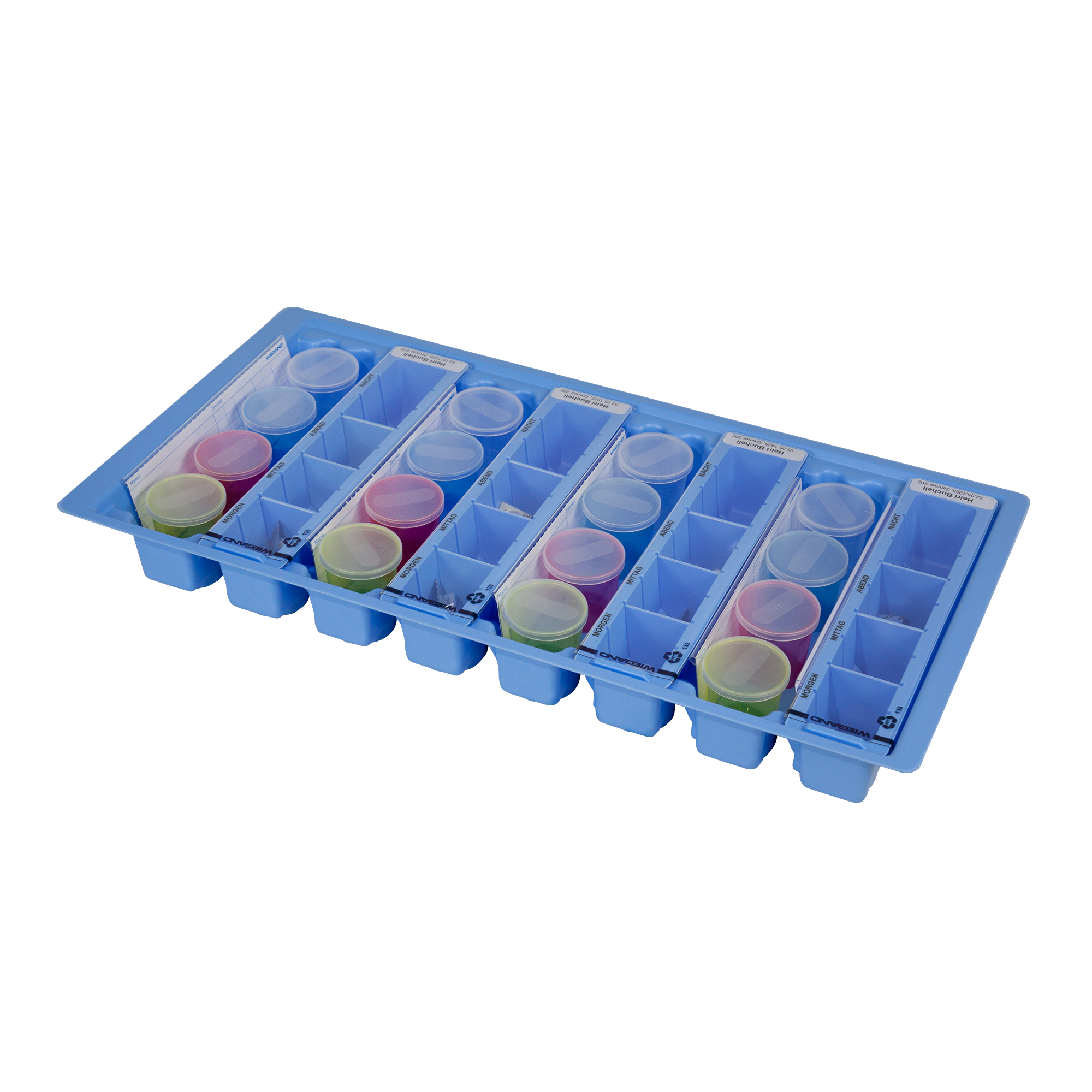 Etikette für Medikation in Deutsch