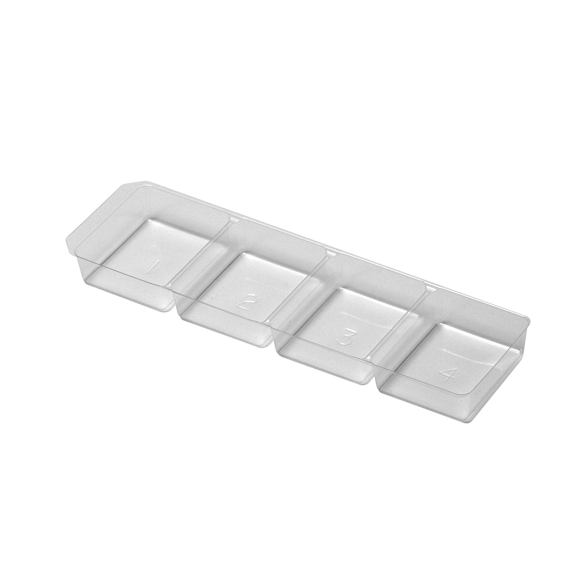 Single Use Inlay Blister with 4 compartments